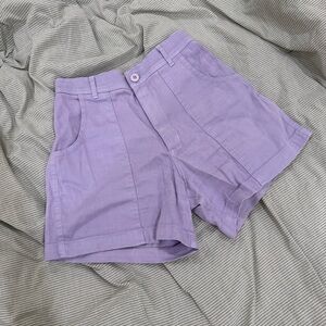 Jungmaven High Waist Lavender Shorts